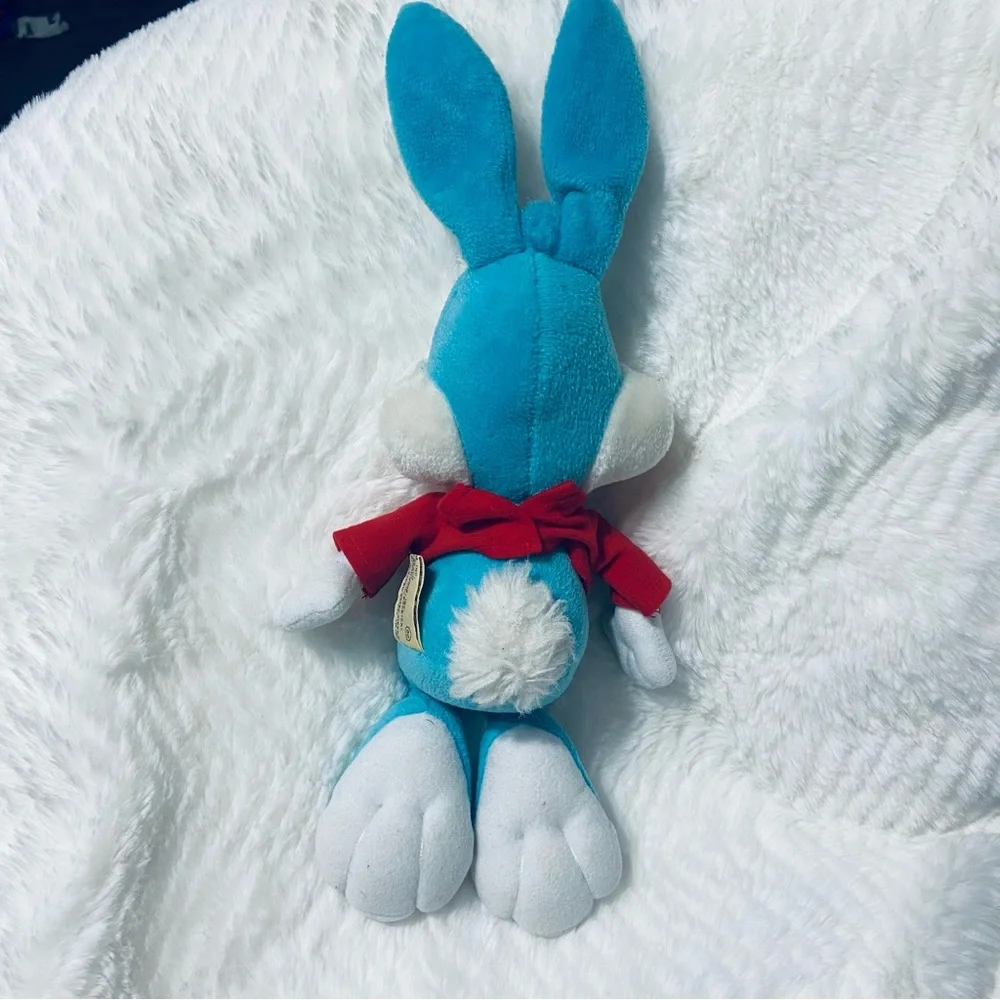 Vintage Tiny Toon Buster Bunny Blue and Red Stuffed Toy